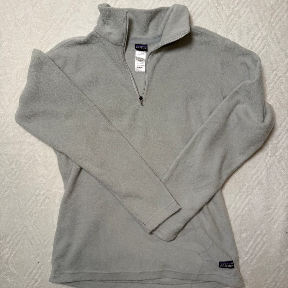 Gorpcore Outdoor Patagonia Synchilla Gray 1/4 Zip Fleece Pullover Women's S